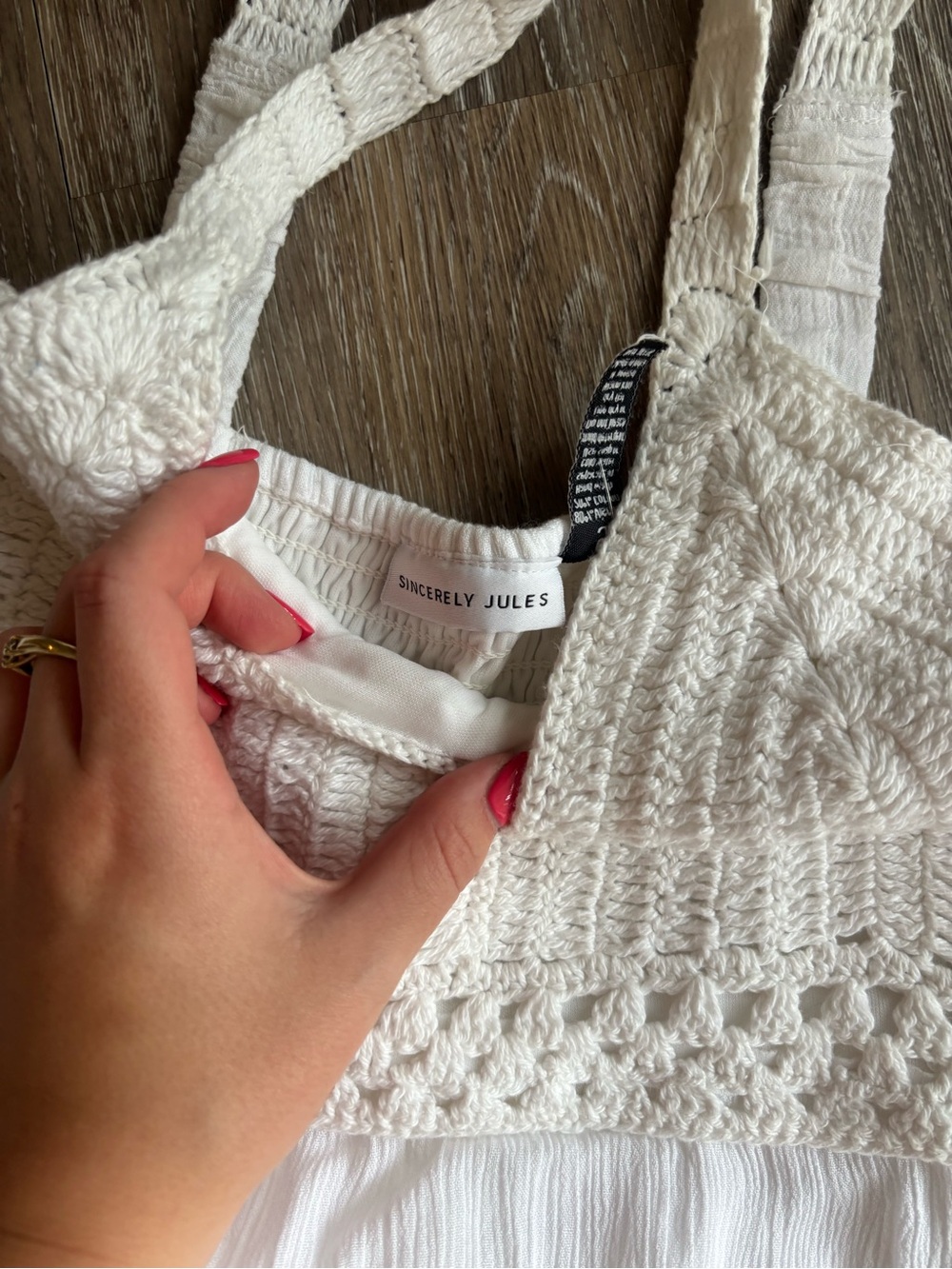 Crochet white maxi dress - Picture 4 of 5